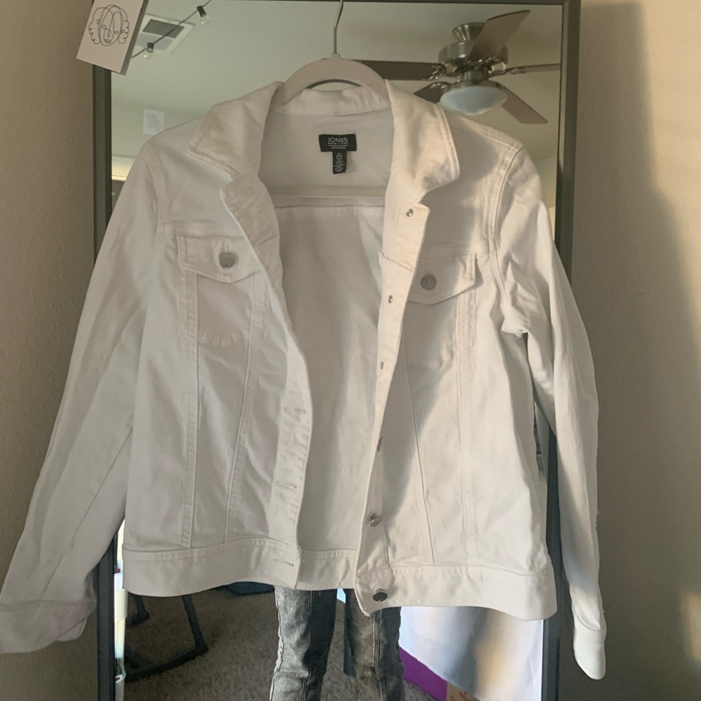 White denim style jacket